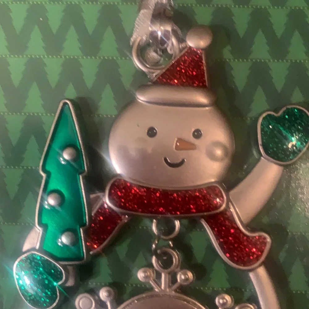 🌸 $3 if bundled ADAM Engraved Collectible Snowman Christmas Ornament GANT NWT